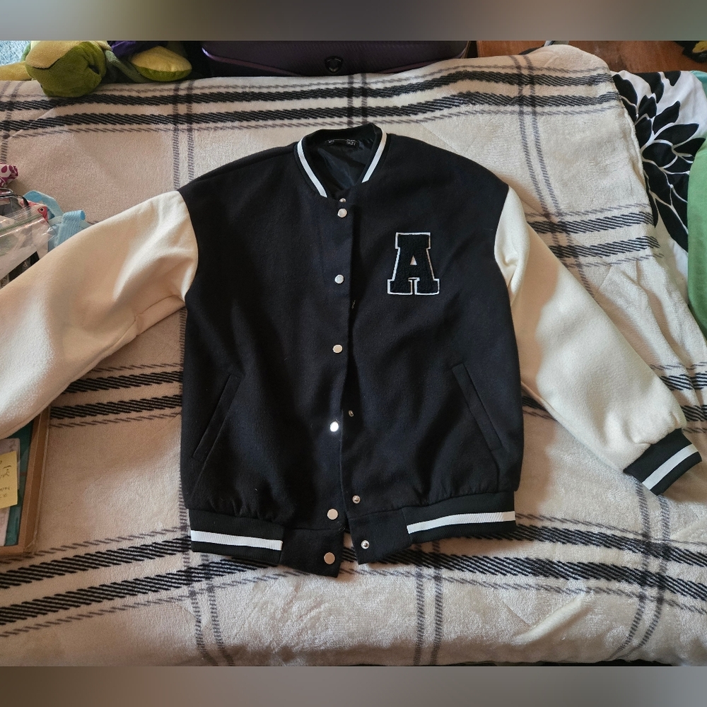 Black and White Varsity Jacket
